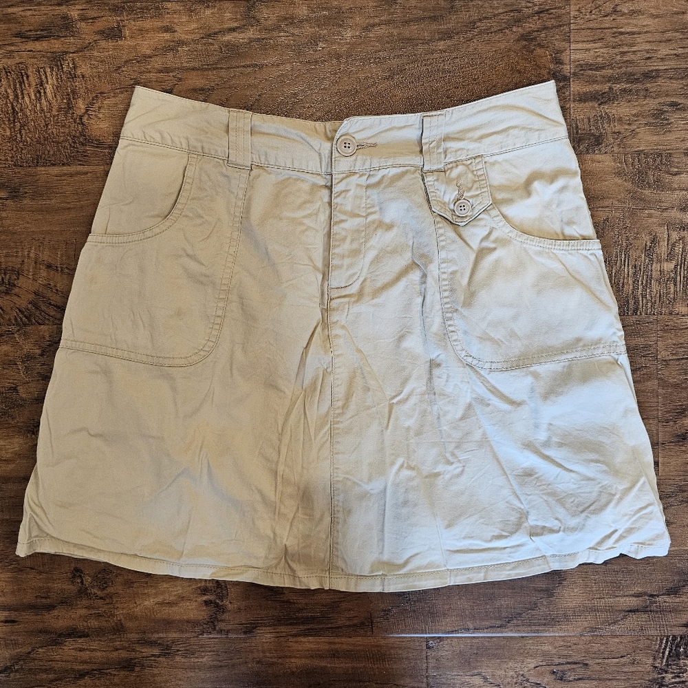 White Stag Size 6 5.5 Inch Inseam Mini Skort